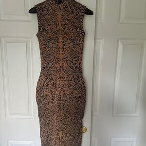 Leopard Print Sleeveless Dress. Bandage dress. Size S